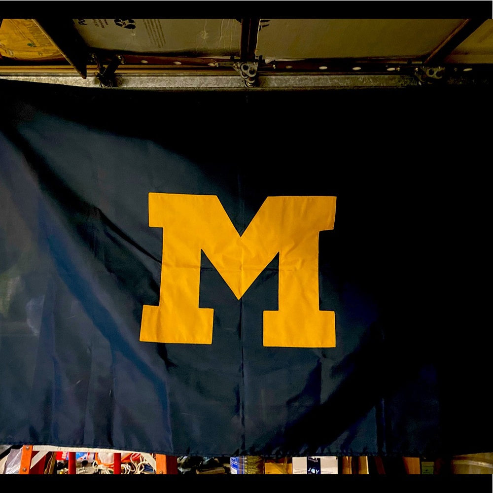 Michigan stitched flag